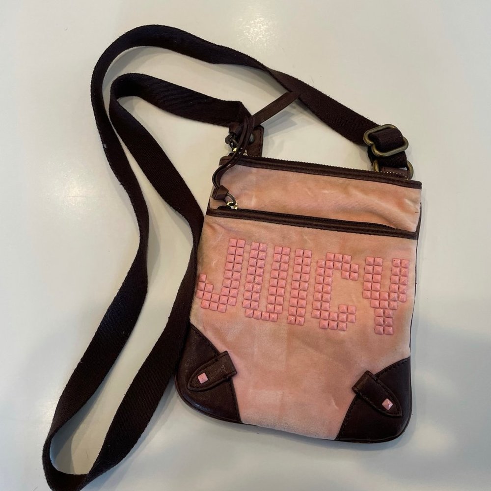 Juicy Couture Pink and Brown Crossbody bag